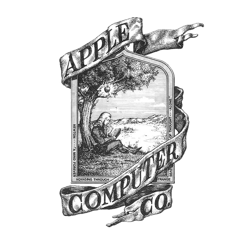 Isaac Newton Apple logo